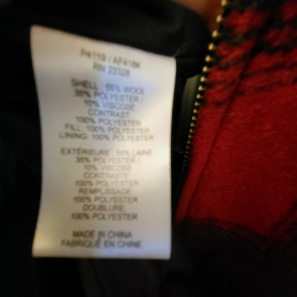 Pendleton Wool Blend Quilted Collard Coat - Picture 4 of 6